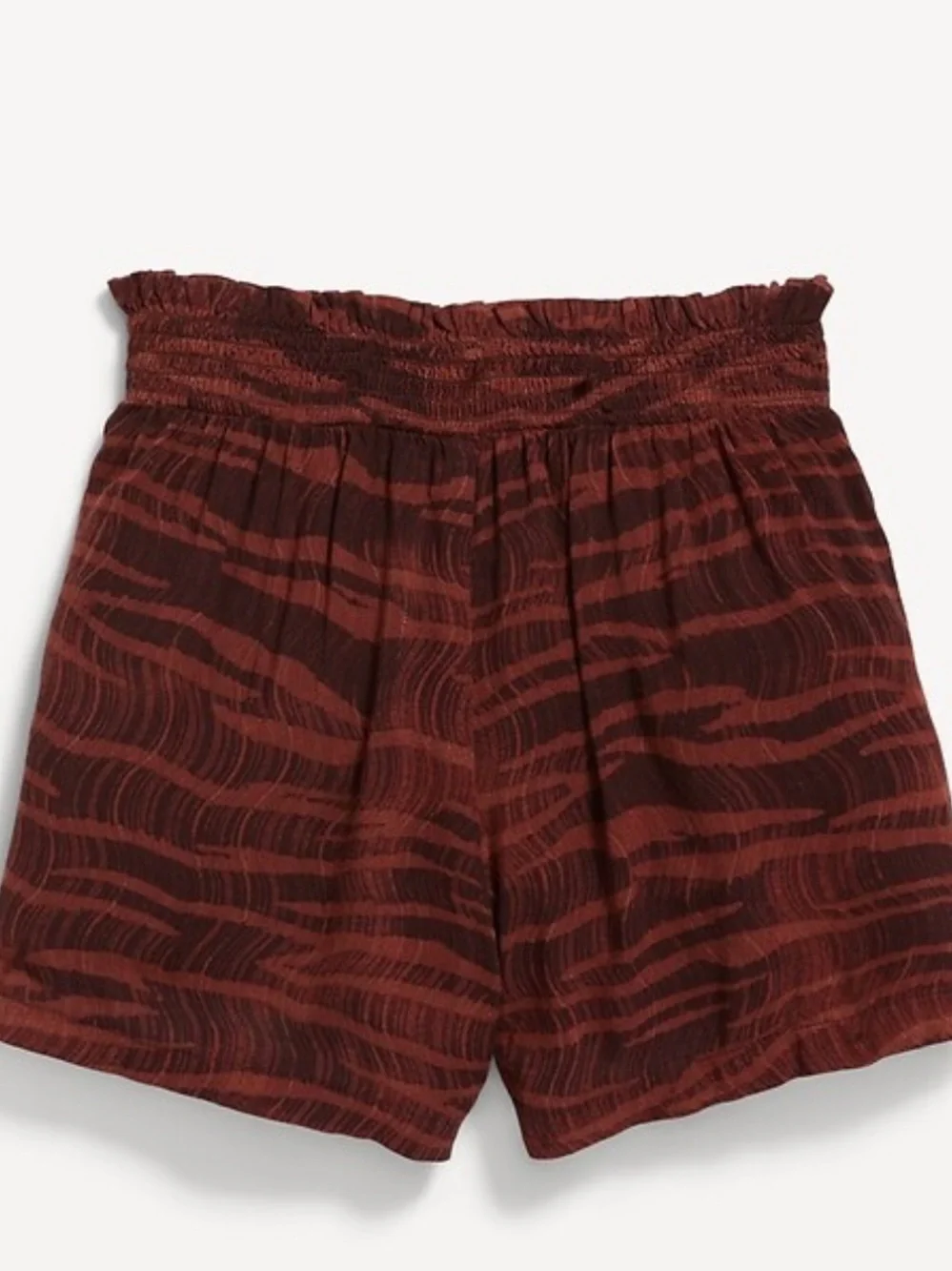 Old Navy Girls' Zebra-Print Poplin Pull-On Shorts